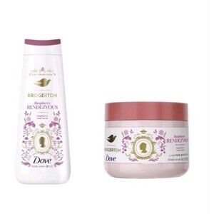 Dove x Bridgerton Raspberry Rendezvous Body Wash & Body Scrub Set 2in1